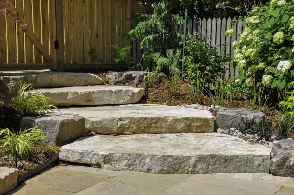 Limestone Hardscape Install