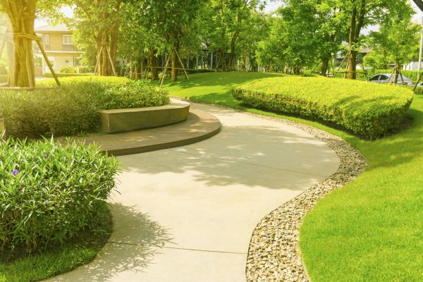 Cement Walkway Installation